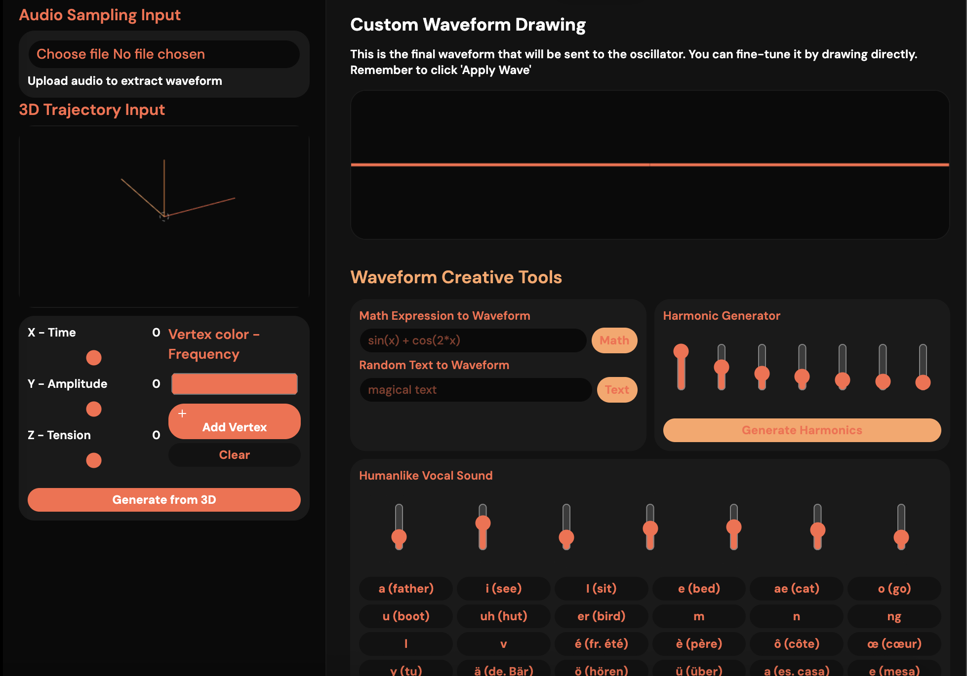 Waveform Drawing Interface